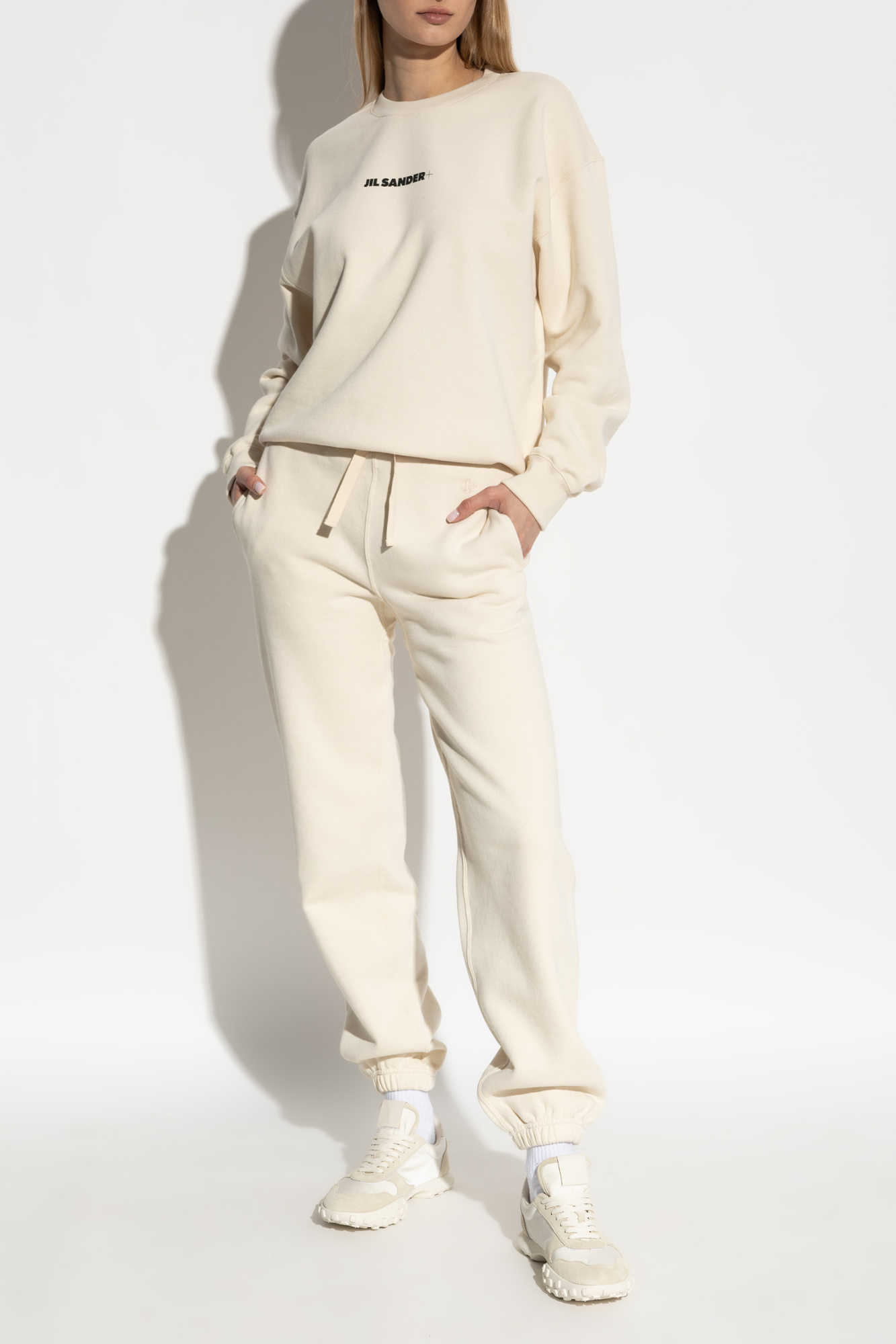パンツ JIL SANDER Woman Pants Cream J02KA0002J40003 740 Jil Sander Ivory Cotton Pants | italist